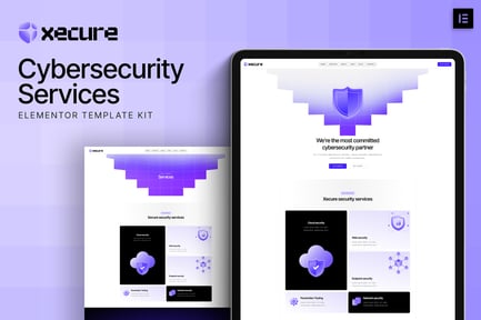 Preview: Xecure - Cybersecurity Services Elementor Template Kit