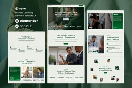 Preview: Experta - Business Consulting Elementor Template Kit