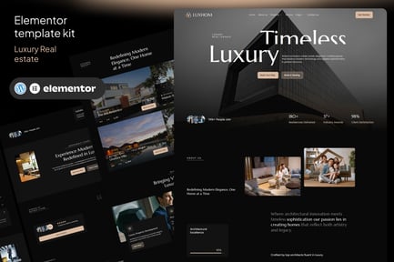 Preview: Luxhom - Luxury Real Estate Elementor Template Kit