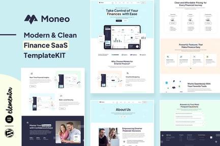 Preview: Moneo - Finance Management Elementor Template Kit