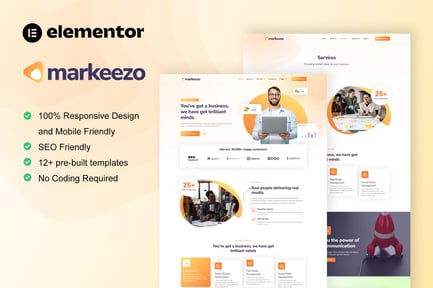 Preview: Markeezo - SEO & Digital Marketing Agency Elementor Template Kit