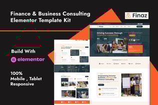 Preview: Finaz - Finance & Business Consulting Elementor Template Kit