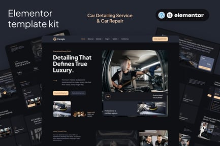 Preview: Careglo - Car Detailing Service & Car Repair Elementor Template Kit