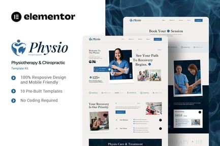 Preview: Physio - Physiotherapy & Chiropractic Elementor Template Kit