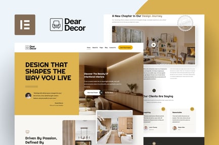 Preview: DearDecor - Interior Design Elementor Template Kit