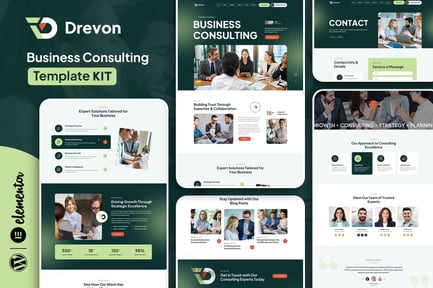 Preview: Drevon - Business Consulting Elementor Template Kit