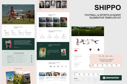Preview: Shippo - Football & Sports Academy Elementor Template Kit