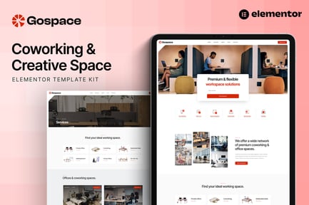 Preview: Gospace - Coworking & Creative Space Elementor Template Kit