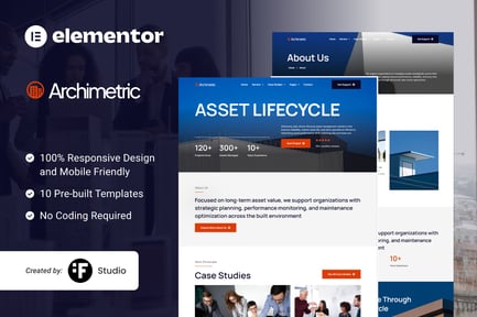 Preview: Archimetric – Asset Management Elementor Kit