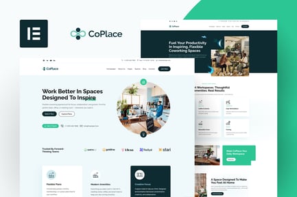 Preview: CoPlace - Co-Working Space Elementor Template Kit