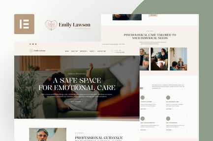 Preview: EmilyLawson - Psychologist & Counsellor Elementor Template Kit