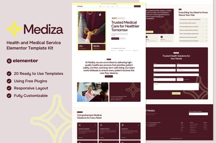 Preview: Mediza - Medical & Healthcare Elementor Template Kit