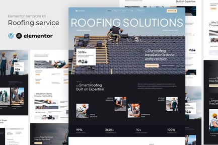 Preview: Rofgard - Roofing Services Elementor Template Kit