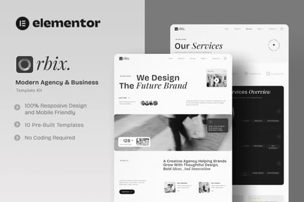 Preview: Orbix - Modern Agency & Business Elementor Template Kit