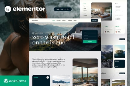 Preview: EcoHotel - Resort & Wellness Elementor Template Kit