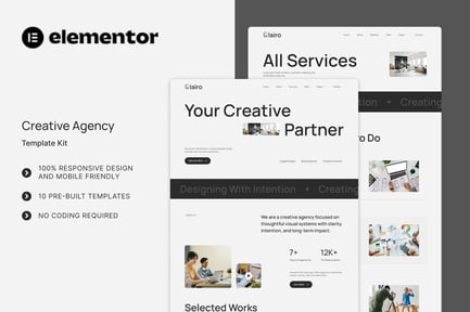 Preview: Clairo - Creative Agency Elementor Template Kit