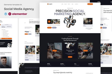 Preview: Sopint - Social Madia Agency Elementor Template Kit