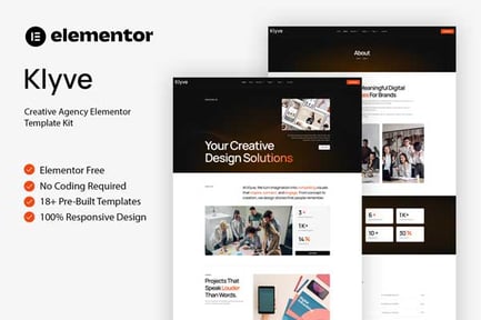 Preview: Klyve - Creative Agency Elementor Template Kit