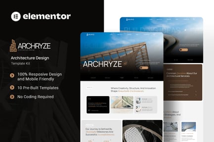Preview: Archryze - Architecture Design Elementor Template Kit