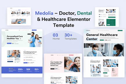 Preview: Medolia - Doctor Dental & Healthcare Elementor Template Kit