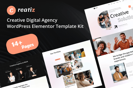 Preview: Creatiz - Creative Digital Agency Elementor Template Kit