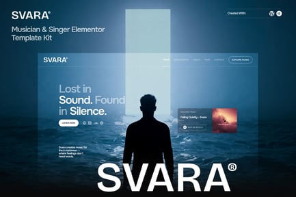 Preview: Svara - Musician & Singer Elementor Template Kit