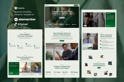 Preview: Experta - Business Consulting Elementor Template Kit