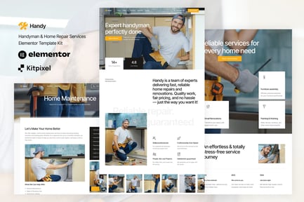 Preview: Handy - Handyman & Home Repair Service Elementor Template Kit