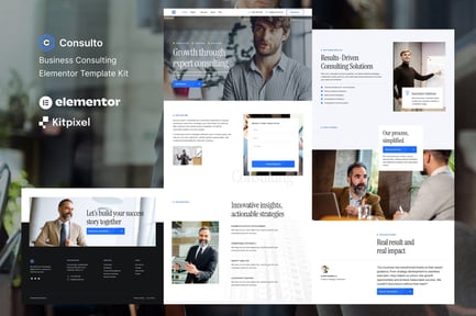 Preview: Consulto - Business Consulting & Coaching Elementor Template Kit