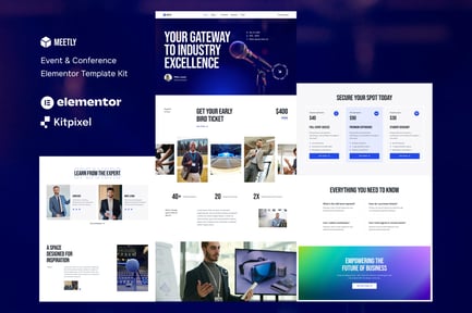Preview: Meetly - Event & Conference Elementor Template Kit