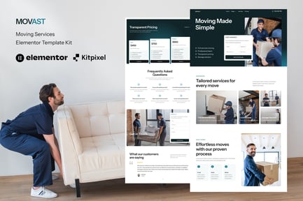 Preview: Movast - Moving & Relocation Services Elementor Template Kit