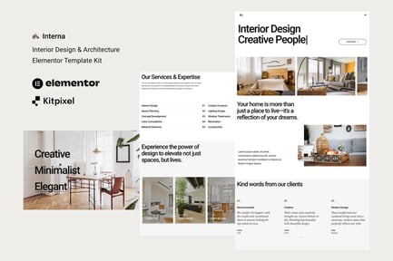 Preview: Interna - Interior Design & Architecture Elementor Template Kit