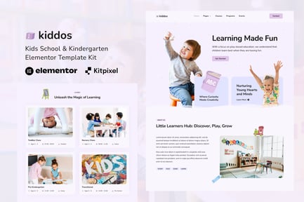 Preview: Kiddos - School & Kindergarten Elementor Template Kit
