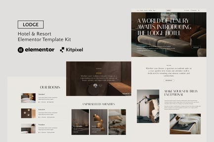 Preview: Lodge - Hotel & Resort Elementor Template Kit
