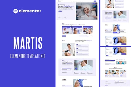 Preview: Martis - Plastic Surgery Clinic Elementor Template Kit
