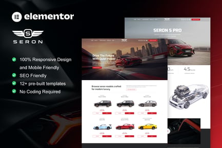 Preview: Seron - Luxury Car Dealer Elementor Template Kit