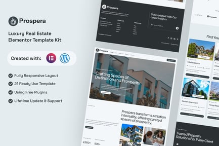 Preview: Prospera - Luxury Real Estate Elementor Template Kit