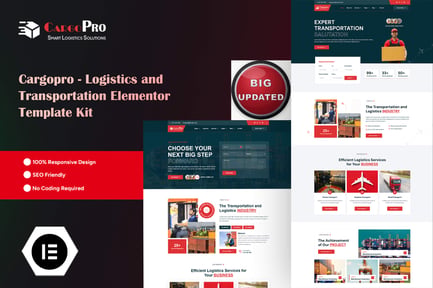 Preview: Cargopro - Logistics & Transportation Elementor Pro Template Kit