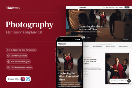 Preview: Maisone - Photography Elementor Template Kit