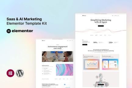 Preview: Mthink - AI Marketing Elementor Template Kit