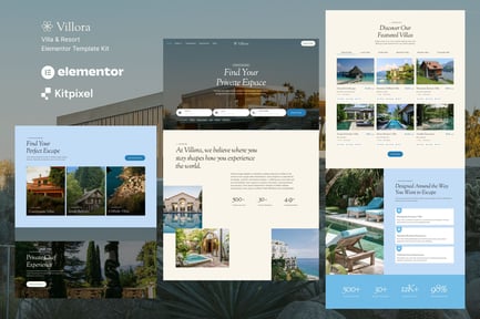 Preview: Villora - Villa & Hotel Resort Elementor Template Kit