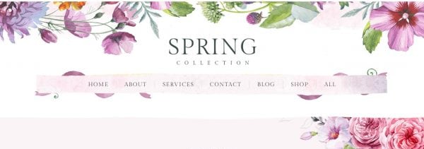Spring Watercolor and Floral Template Kit