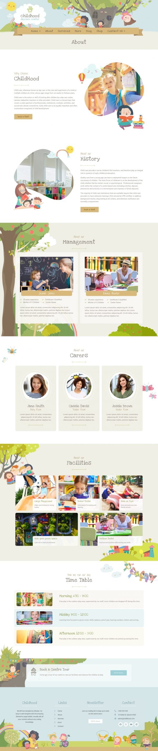 Childhood Kids - Child Care Center Elementor Template Kit