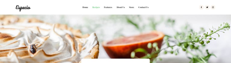 Especio - Food Blog Elementor Template Kit
