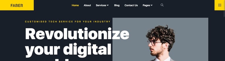 Faber - Template Kits For Tech Company