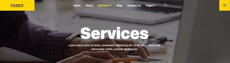 Faber - Template Kits For Tech Company