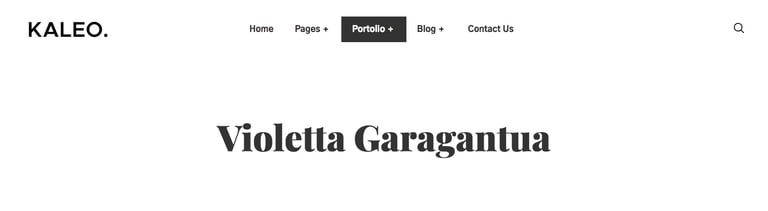 Kaleo - Creative Portfolio Template Kit