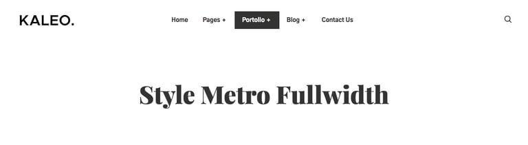 Kaleo - Creative Portfolio Template Kit