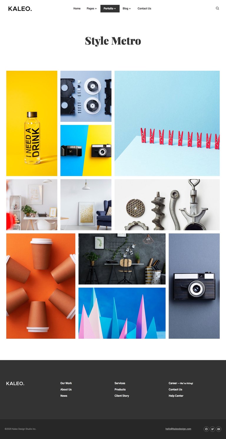 Kaleo - Creative Portfolio Template Kit