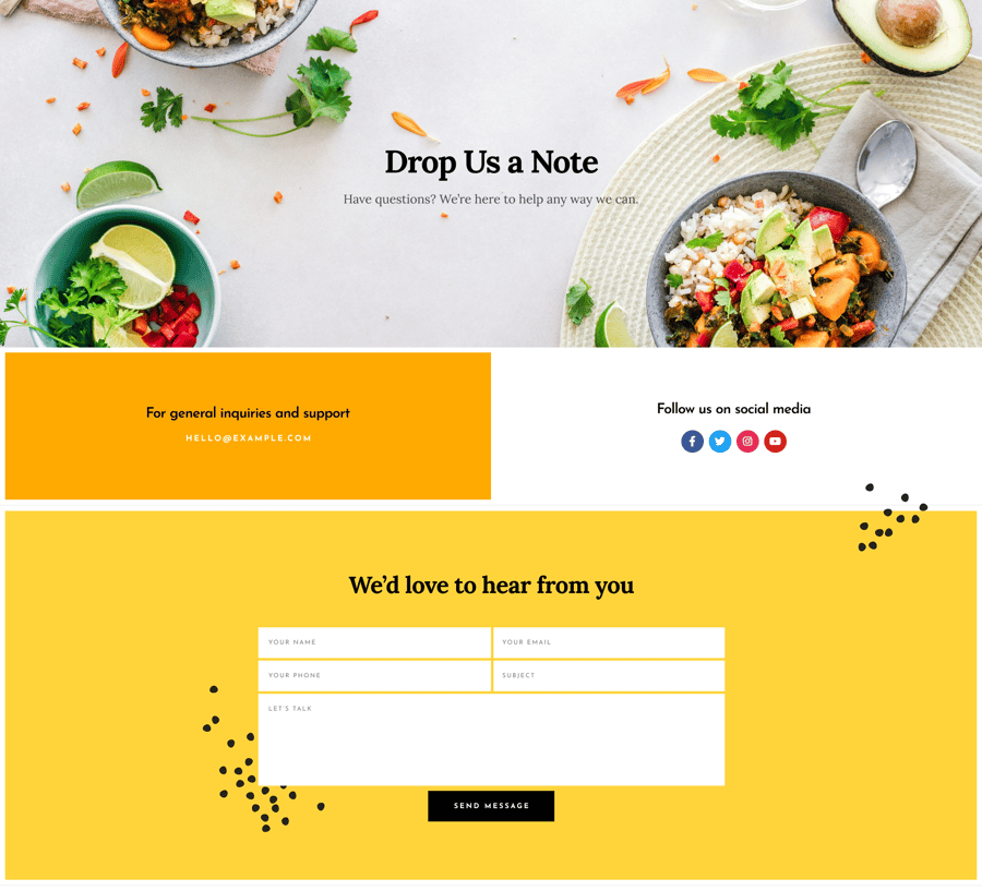 Food & Nutrition Elementor Template Kit, WP Template Kits ft. blog